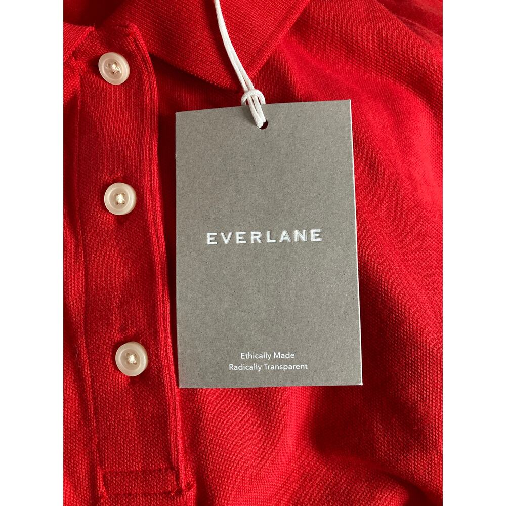 Everlane Red Polo Knit Top - Picture 7 of 10